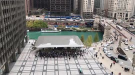 iPhone X launch in Chicago