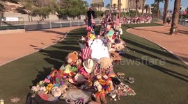 Las Vegas October 1 Memorial at the Welcome to Las Vegas Sign
