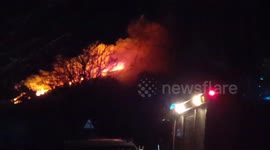 St Agnes fireworks fire spreading