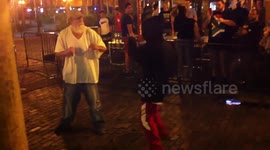 Bum Fight in downtown Orlando