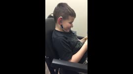 Brodys first time with hearing aids