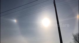 'Three suns' appear in northeast China