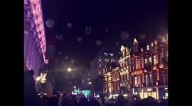 Oxford Street Christmas Lights Turn On