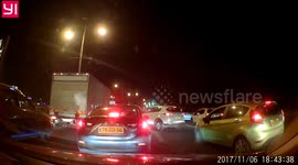 Car going on red light