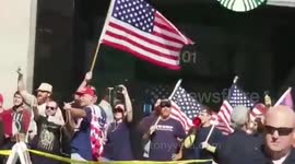 Nov 4   man threatens bodily harm to pro donald trump supporters lapd makes the  arrest
