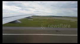 Take off from Paris Charles de Gaulle airport