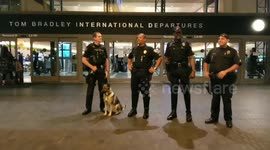 Lax PD very good with the Passengers At LAX Community policing at its finest