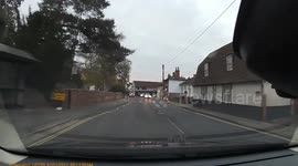 Dashcam - Mercedes driver can't use a roundabout, Braintree, Essex