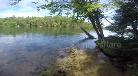 GoPro of Rich Diving Off the Rope Swing