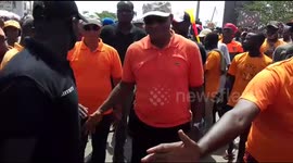 Leader of opposition takes part in third day of anti-government protest in Togo