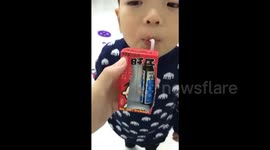 Mother disguises medicine as milk drink for kid