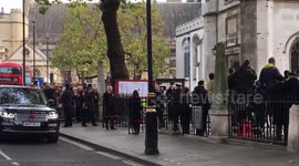 Prince Harry at Westminster Abbey on Veterans Day 2017