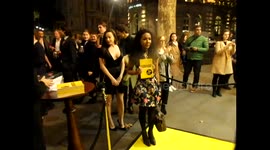 Kathryn Drysdale attends the press night of Glengary-Glenross