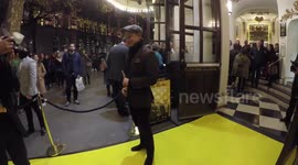 Freddie Fox  arrives at the arrives at the  Glengarry Glen Ross' play Press Night