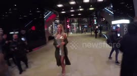 Ex-MIC star Kimberley Garner departs event in City of London