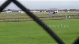 Pilot saves 56 on board after Flybe plane crash-lands at Belfast airport