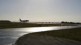 PLANE LANDING AT KNOCK AIRPORT