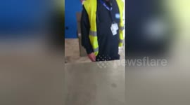 Newsflare Edit - Under arrested drunk english guys on the airport