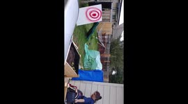 Woman with cerebral palsy learns knife throwing