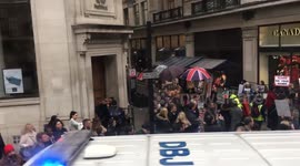 Canada goose anti fur protest