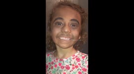 Little girl is shocked when she sees how her Mother did her makeup