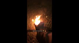 Guys Play Real Game Of Hot Potato
