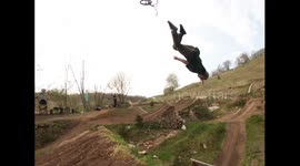 How not to do a backflip on a BMX