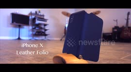Apple iPhone X Leather Folio Case Review