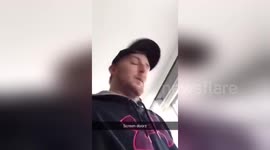 Newsflare Edit - Dog running into screen door