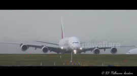BIGGEST Passenger Planes in the WORLD landing on a WET RUNWAY
