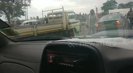 Eyewitness video shows armoured vehicles that sparked Mugabe coup rumours
