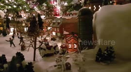 Giant Christmas miniature village