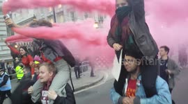 STUDENT FEES DEMO outside Downing street