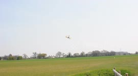 wing walking shot from ground