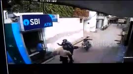 Security guard gets shot but still fights off ATM robbers