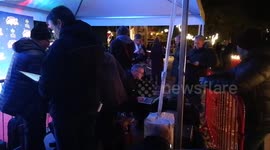 paparazzi at works at Winter wonderland, London, UK