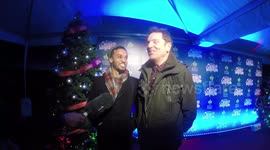 Aston Merrygold and Brian Conley At the Winter Wonderland