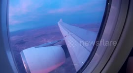 Sunset approach and landing at Las Vegas McCarran - Airbus A330