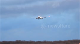 Windy day at Stansted Airport 23 02 2017