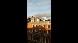 Batman on a roof in London