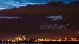Noctilucent Cloud Timelapse 09/06/14 Barassie Beach, Troon, Scotland