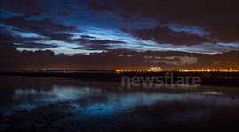 Noctilucent Cloud Timelapse 09/06/14 Barassie Beach, Troon, Scotland pt3