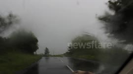 Flooded Roads from Thunderstorm - Donegal - June 9th 2014