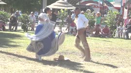 Mexican Dancers at a Fiesta - plus a Marching Horse