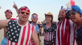 World Cup Fans Celebrate in Brazil
