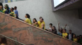 Brazil fans in Rio