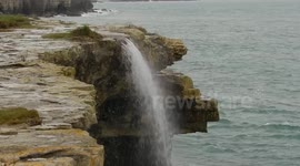 Waterfall at Portland Bill