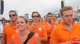 Dutch fans celebrate