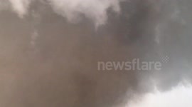 LARGE VIOLENT TORNADO near Coleridge, NE! 6\17/14