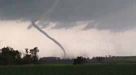 Rope Tornado near Coleridge, NE!